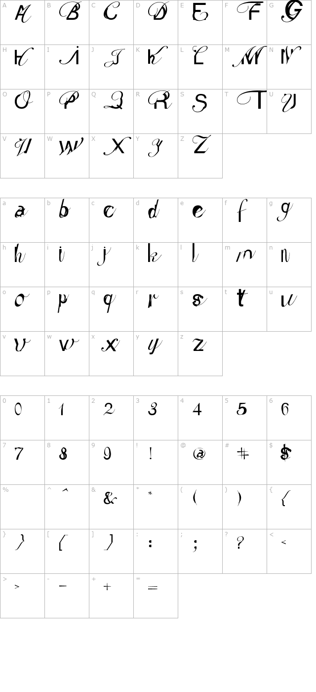 2rebelsun character map