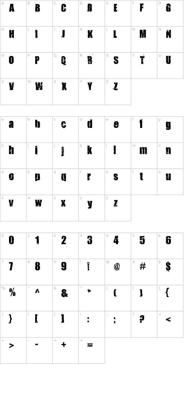 321 Impact character map