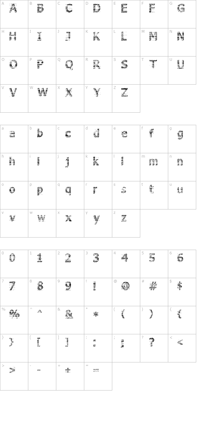 3d-noise character map