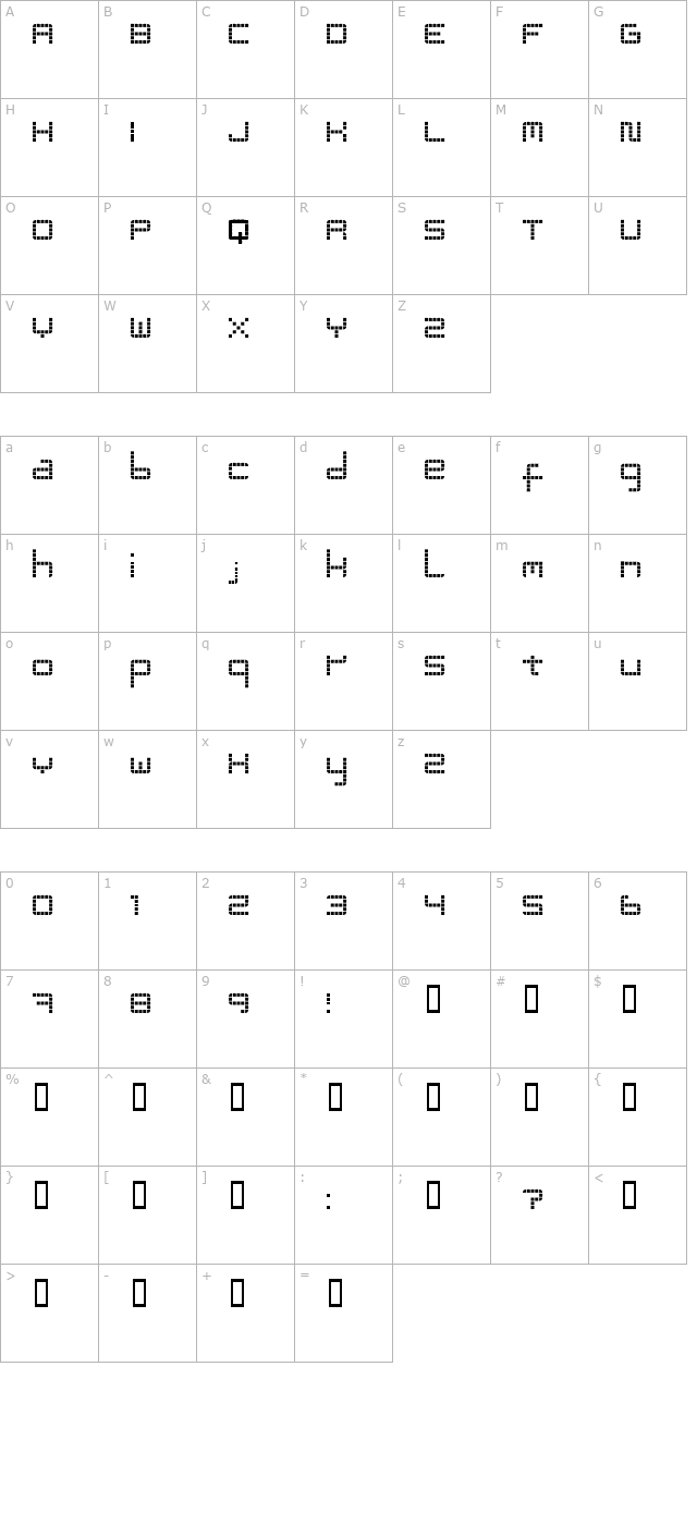 3t character map