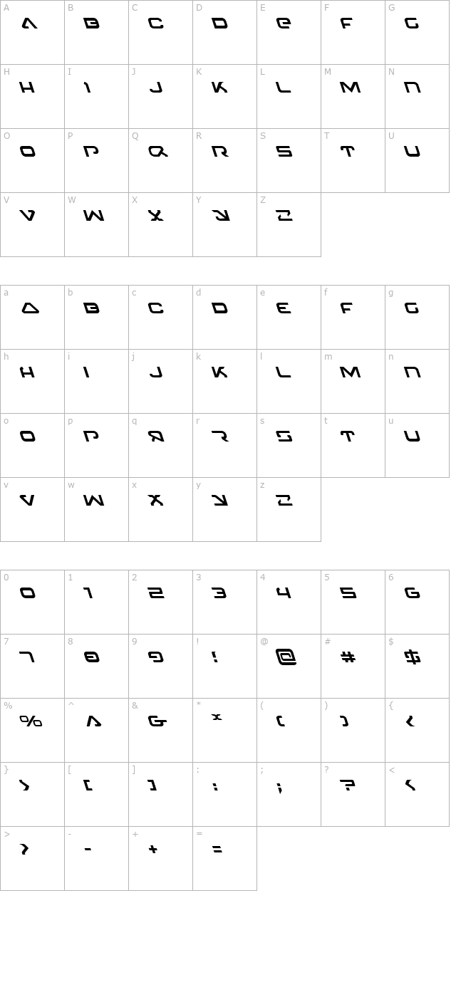 4114-blaster-leftalic character map