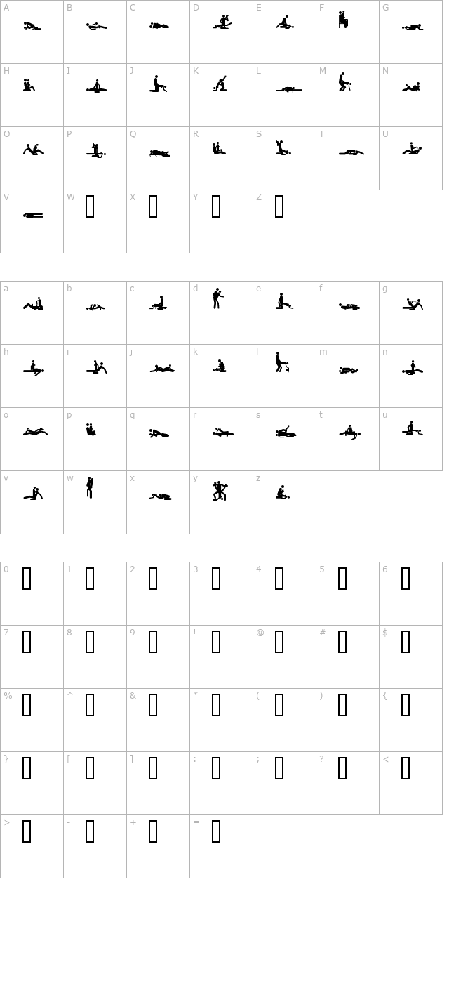 48-ways character map