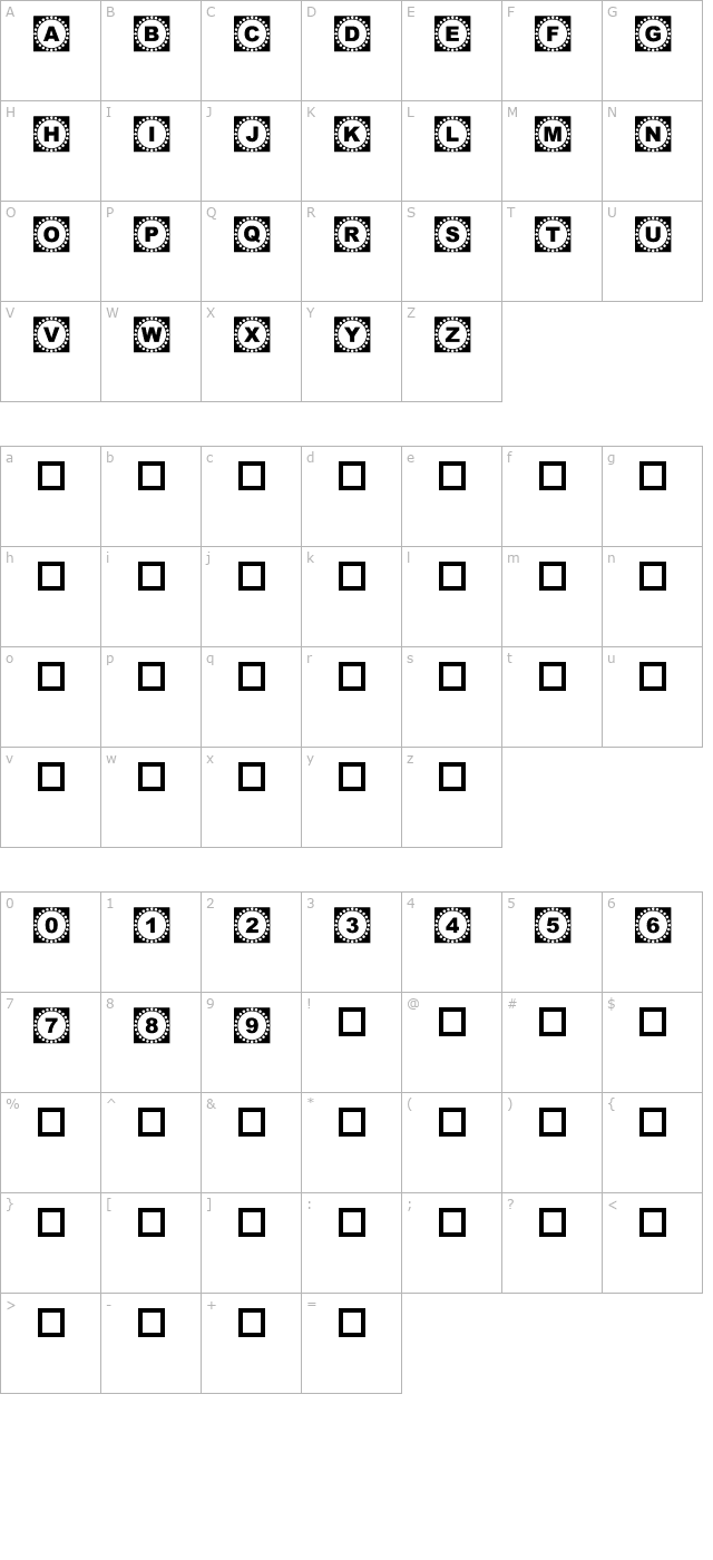 4YEO OUT character map