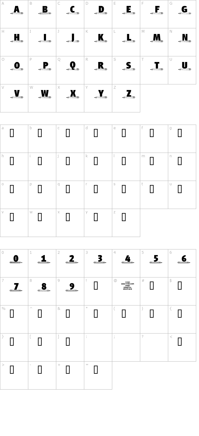 4YEOschool character map