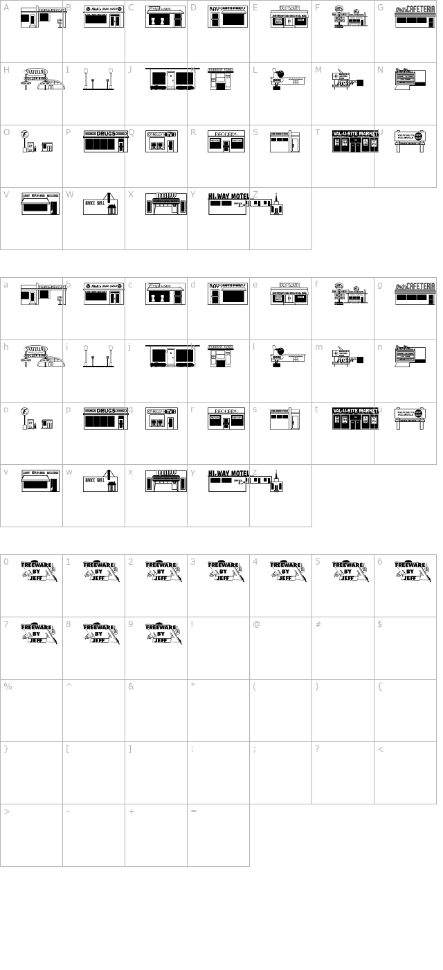 50s-yesterdings-jl character map