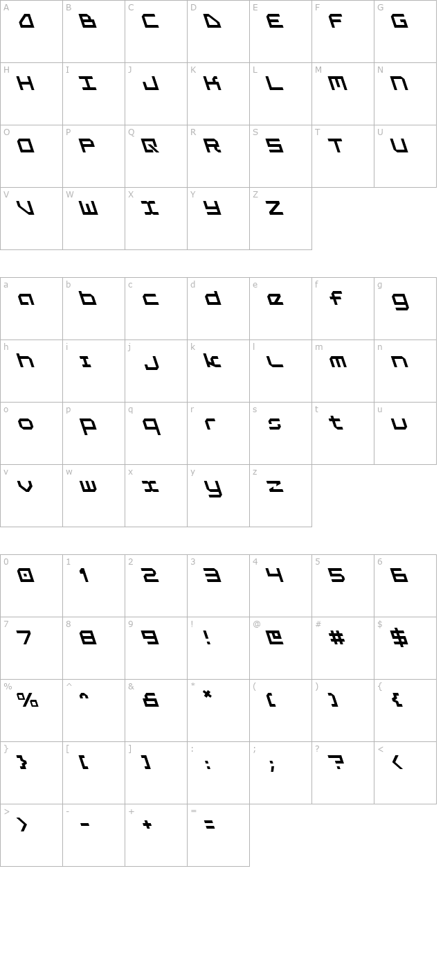 5th-agent-leftalic character map