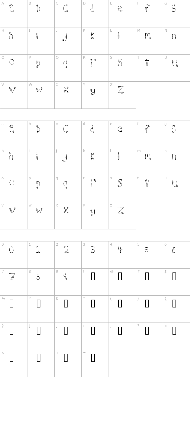 7 hours character map