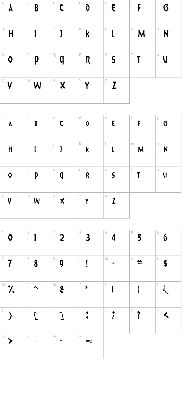 8ballscriptscapsssk character map