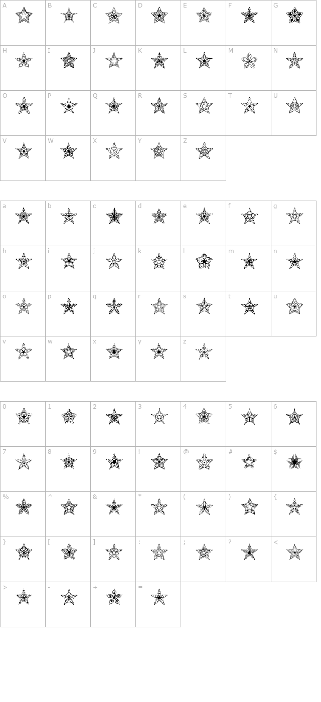 90-stars-brk character map