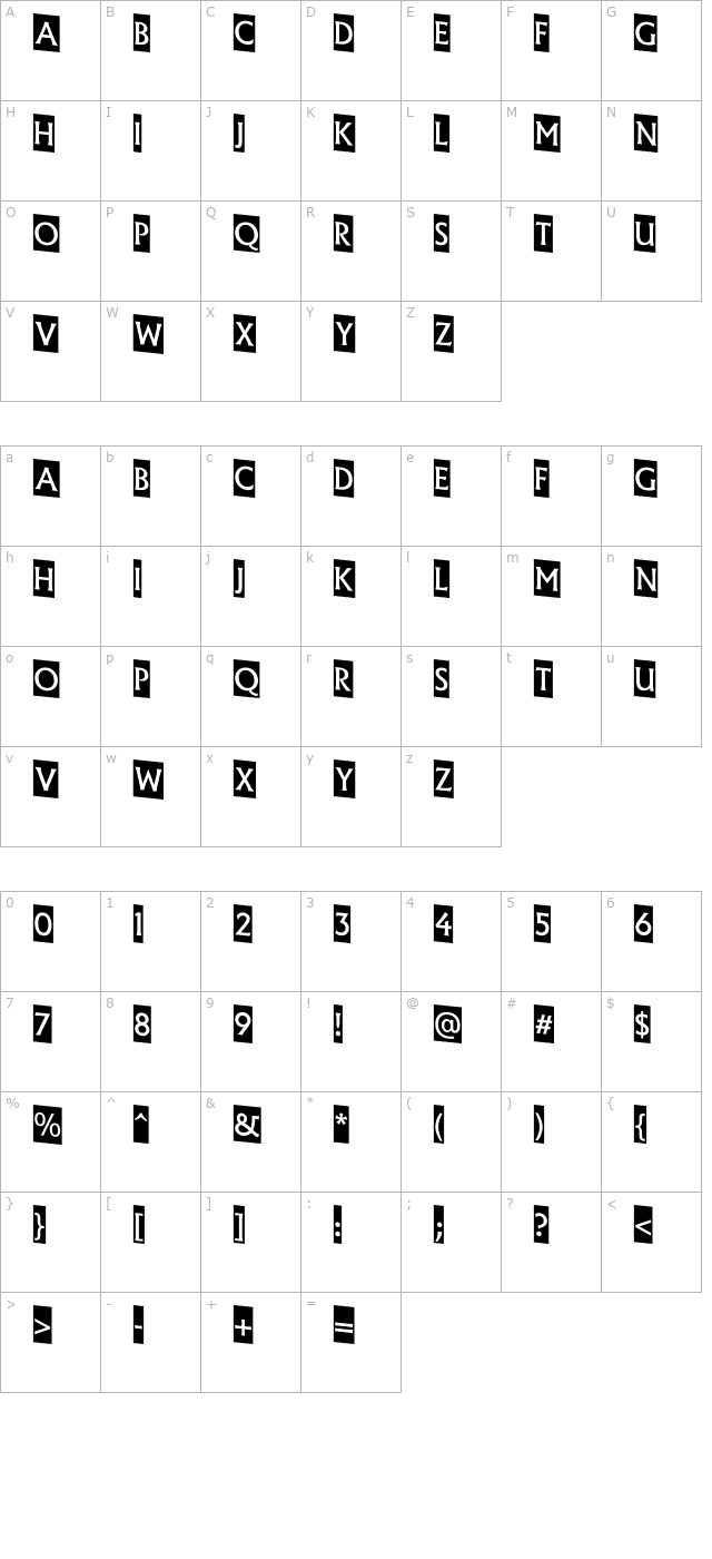 a-algiduscmdn character map