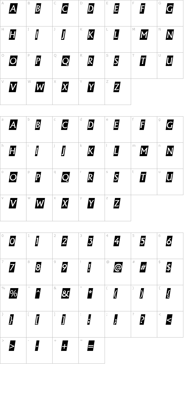 a_AlgidusCmObl character map