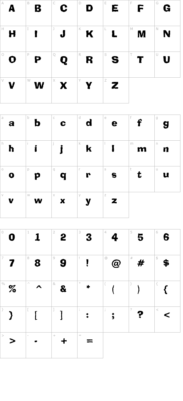 a-broker character map