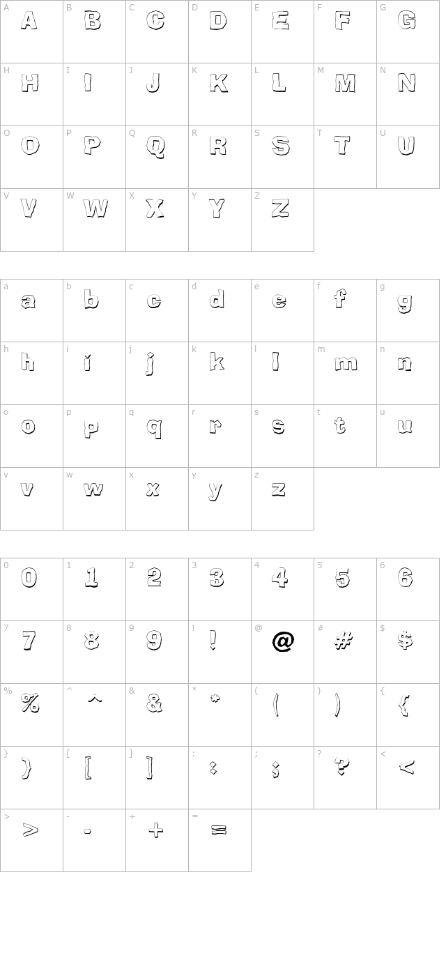 a-broker3dxtr character map