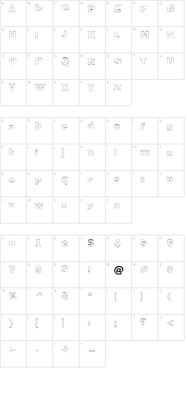 a_BrokerOtl character map