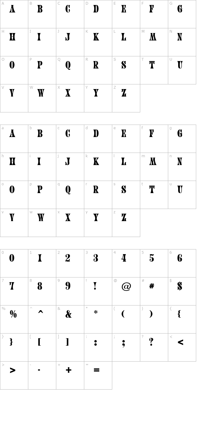 a_Calyx character map