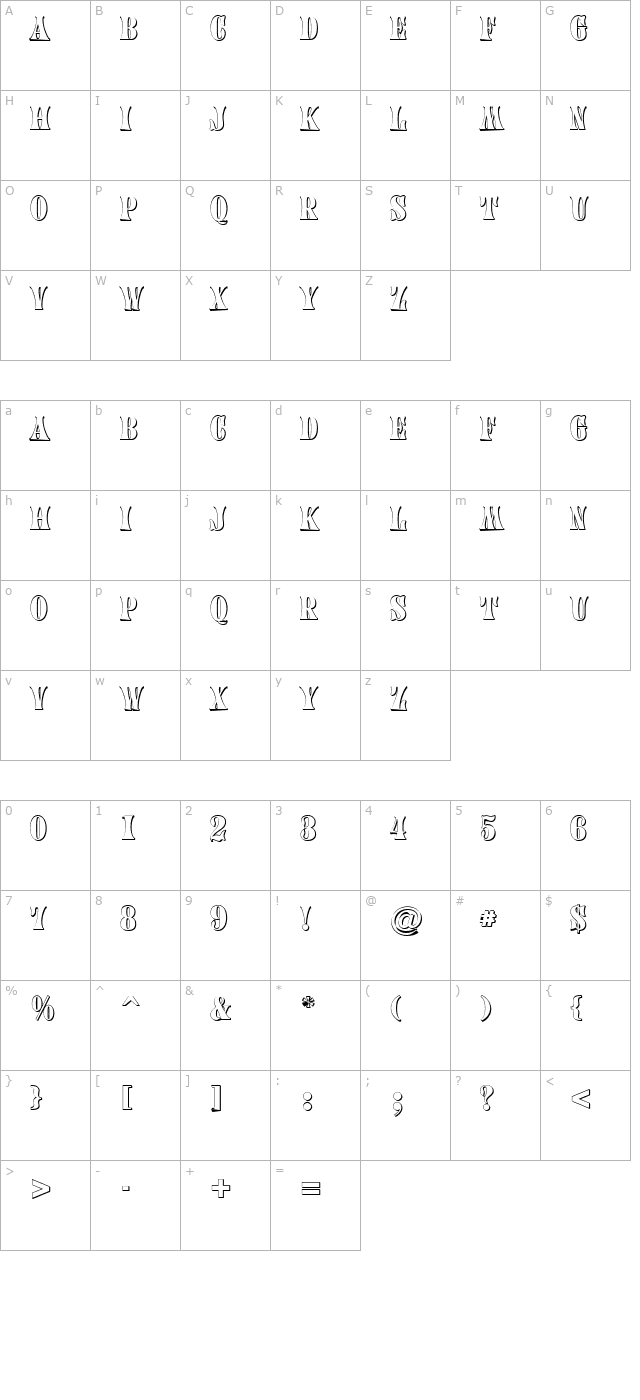 a-calyx3dextrusion character map