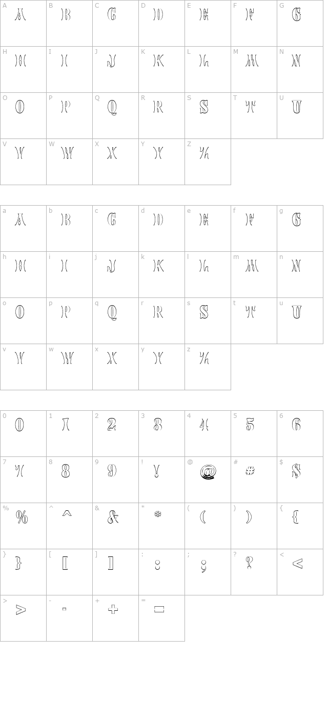 a_CalyxOutline character map