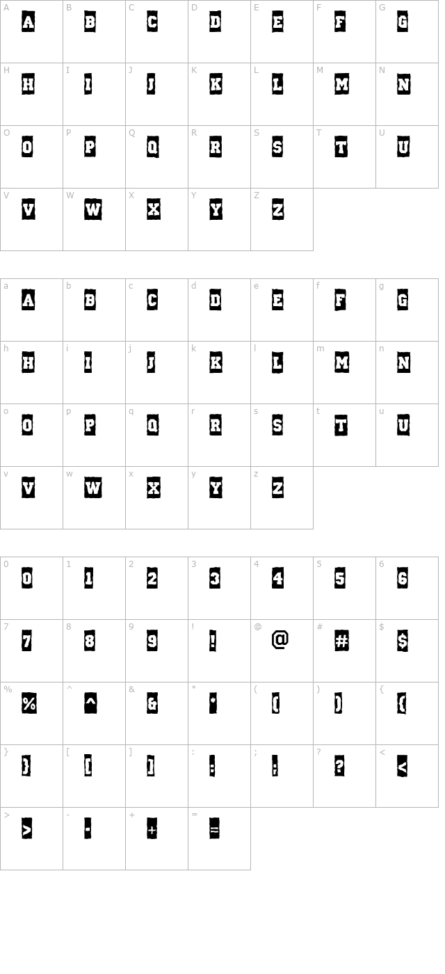 a_CampusCmBrk character map