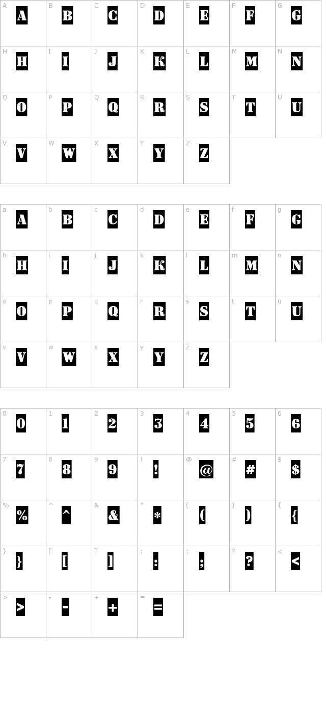 a_DodgerCm character map