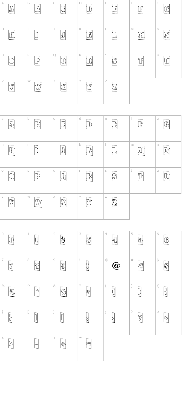 a-dodgercmotldn character map