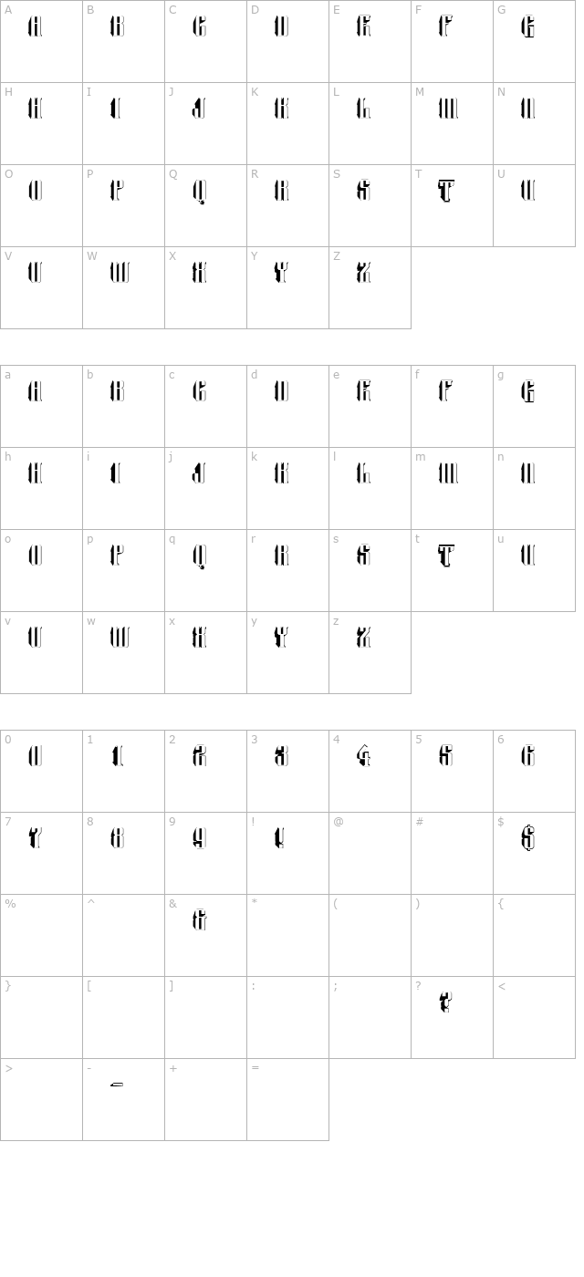 a_Harder3Dreal character map