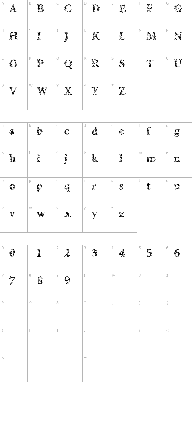 a-morris-line character map