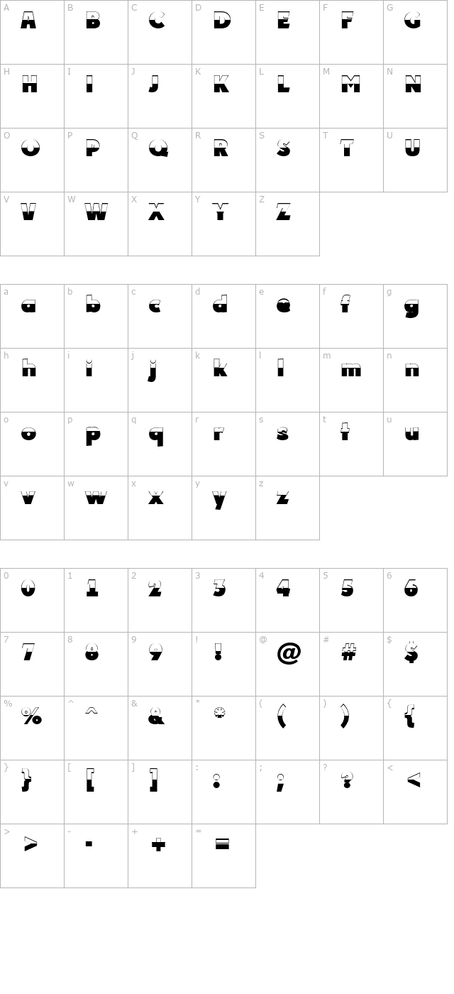 a_PlakatB&W ExtraBold character map