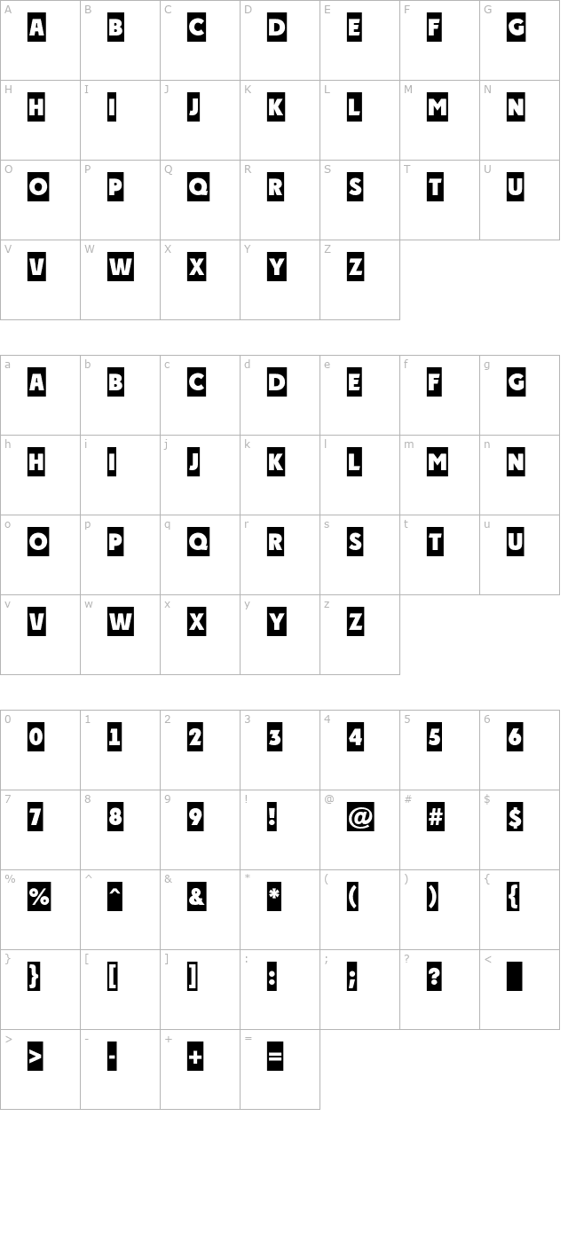 a_PlakatCm character map