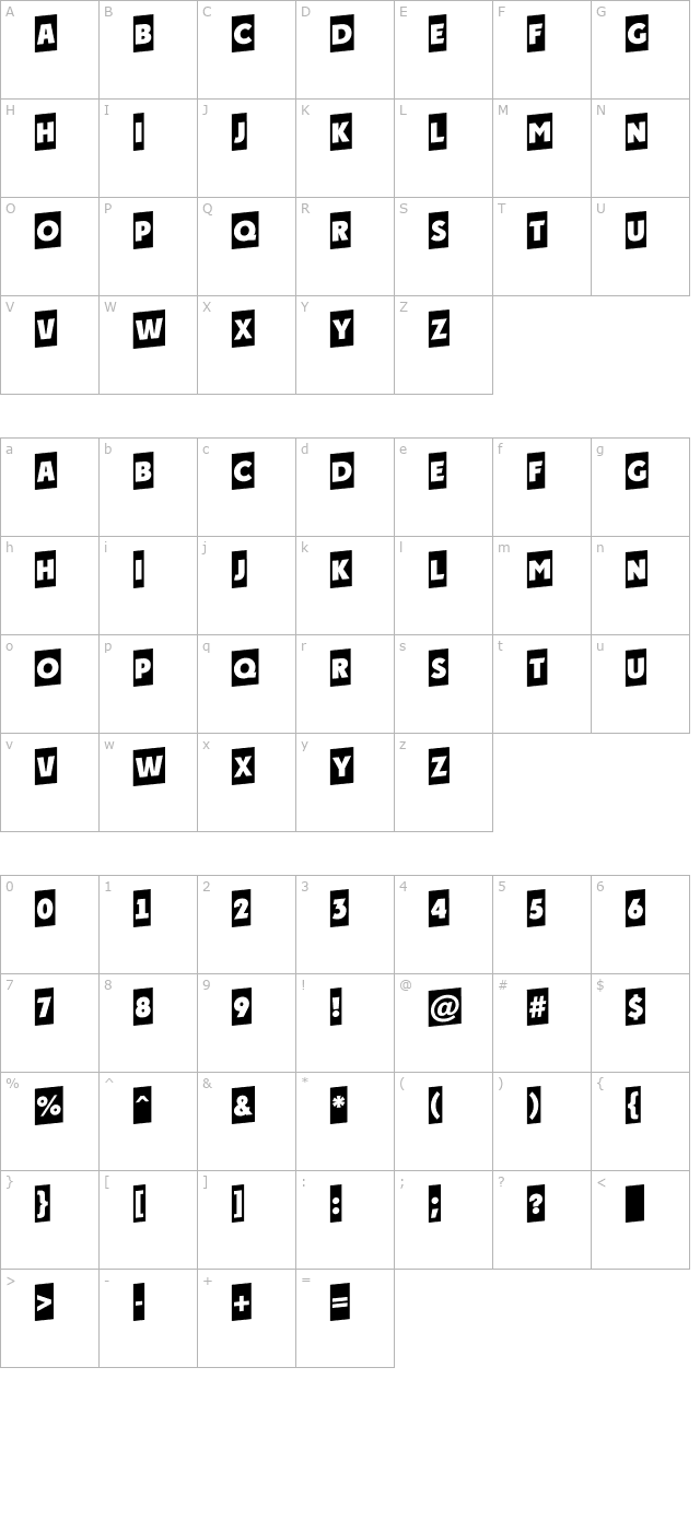 a-plakatcmup character map