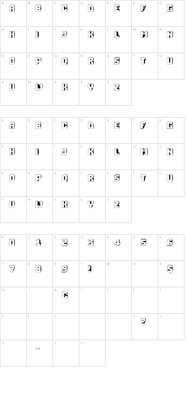 a_Simpler3Dreal character map