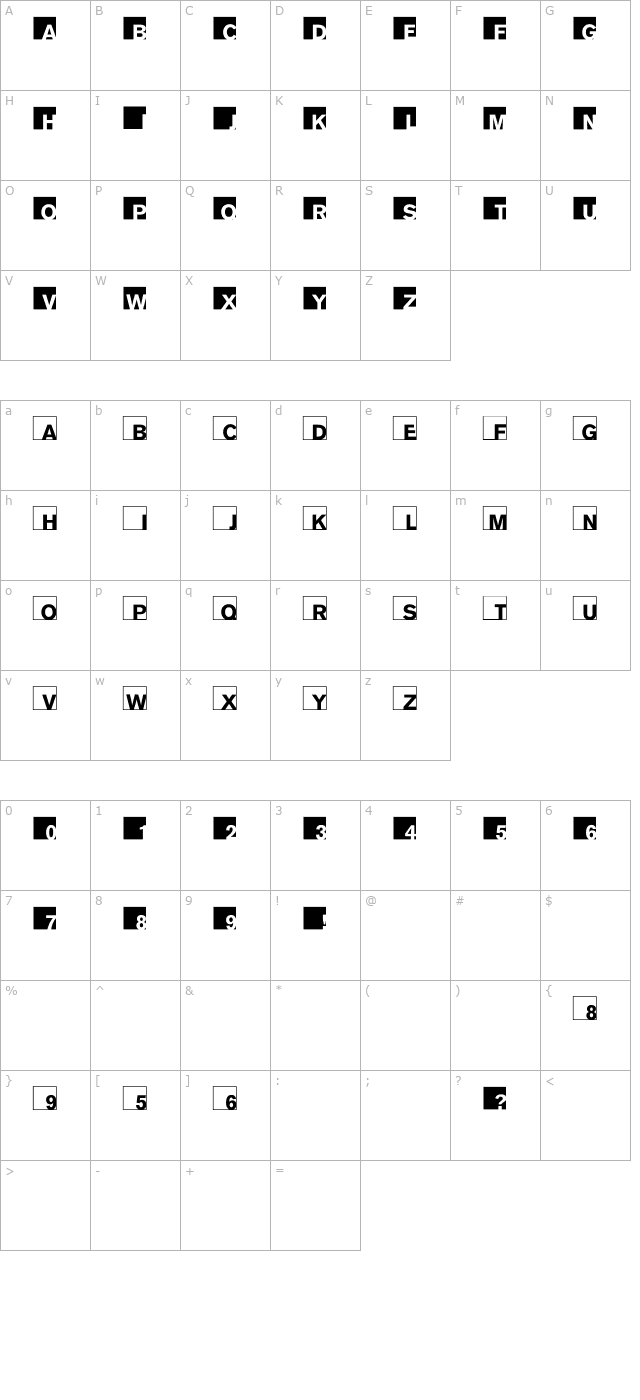 ABCLogosXYZ-Bold character map