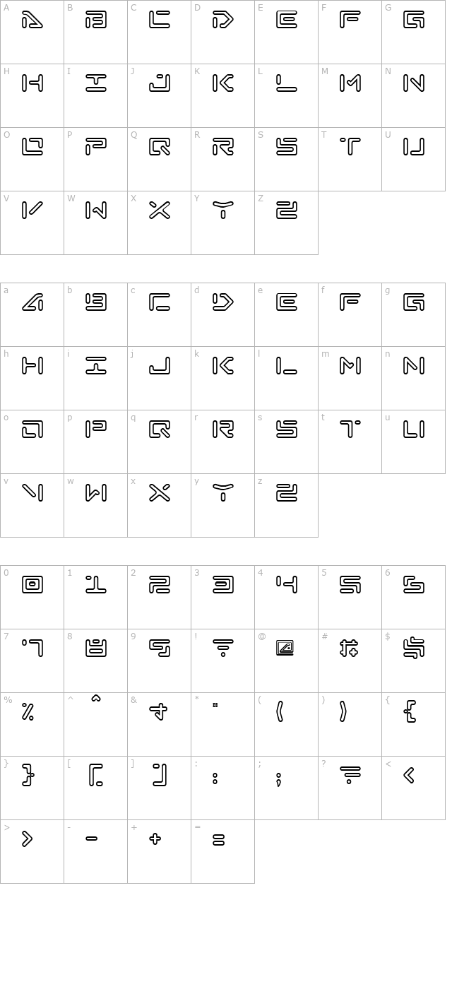 Abduction II character map