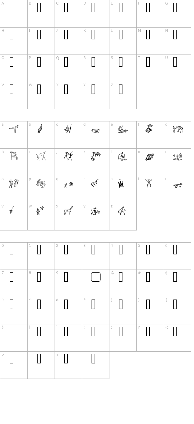 aboriginebats-one character map