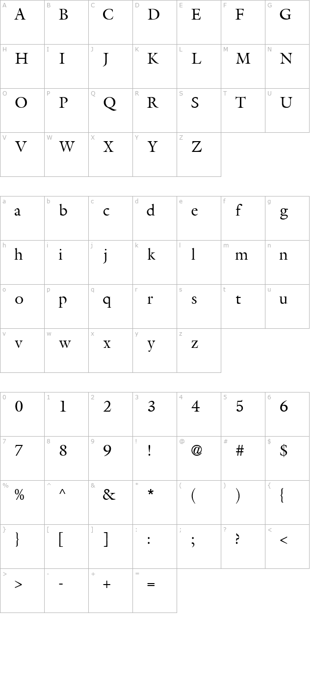 AcanthusSSK character map