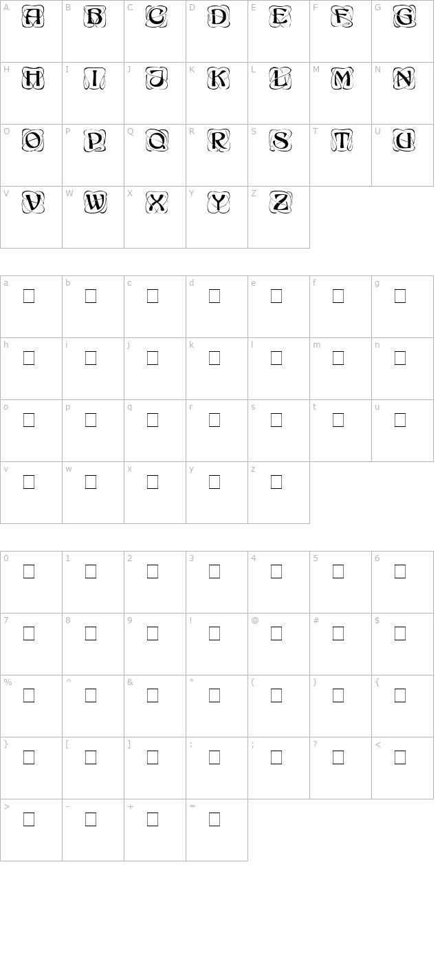 adage-display-caps-ssi character map