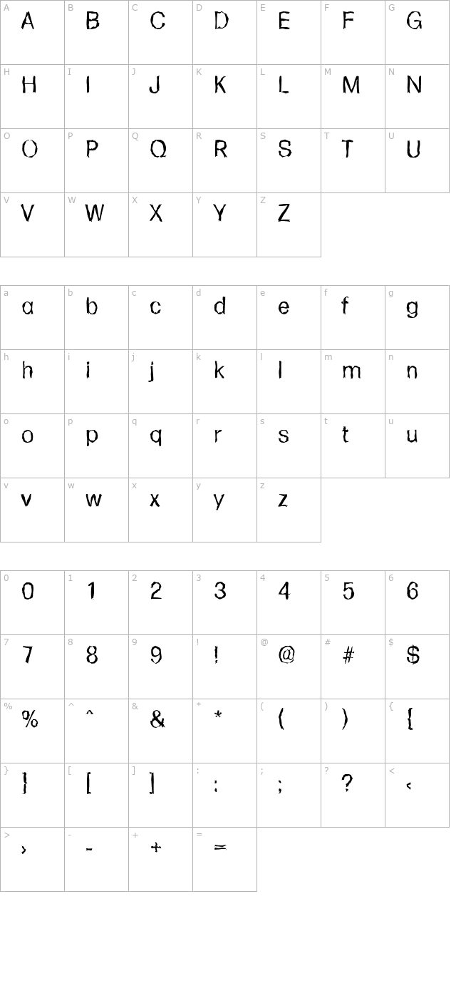 adambeckerrandom-regular character map