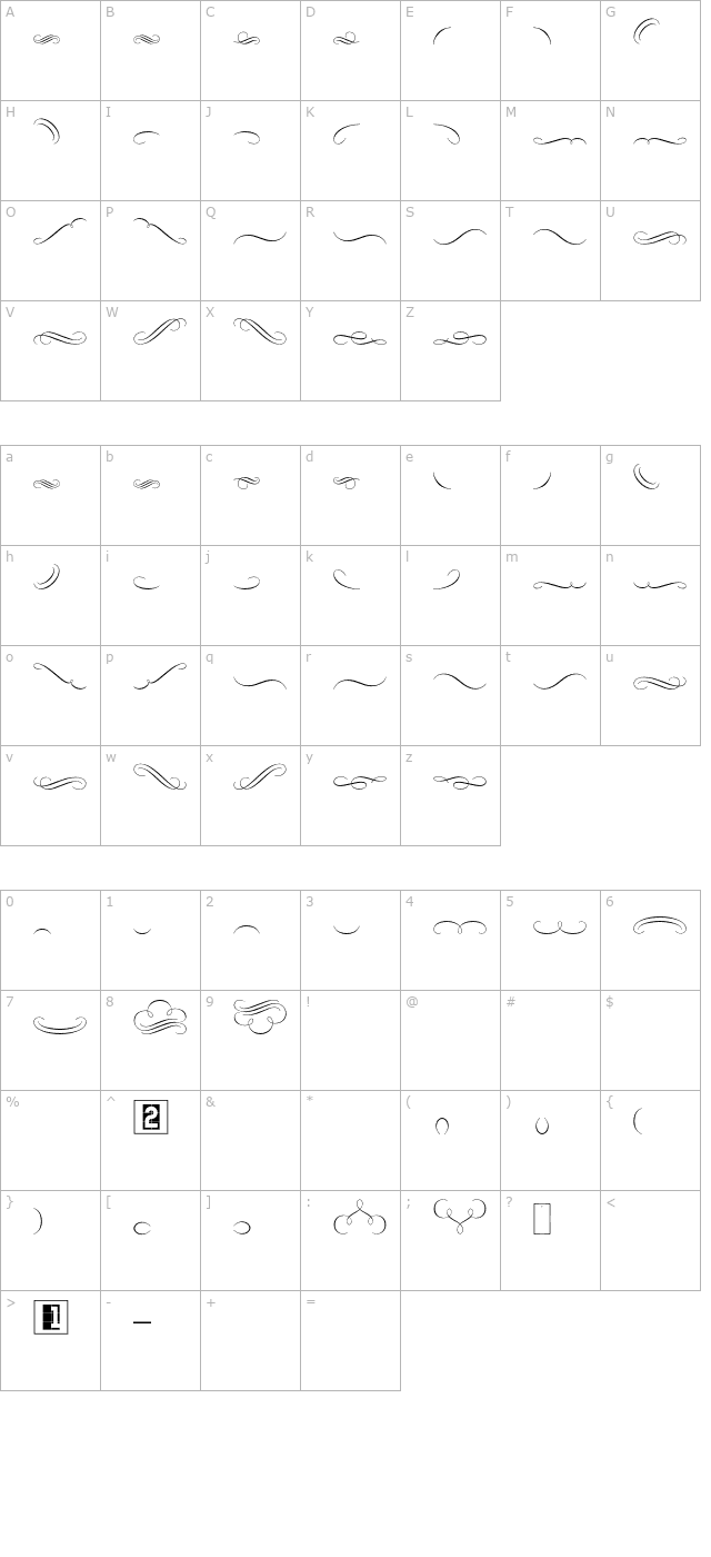 adanaas-ornaments character map