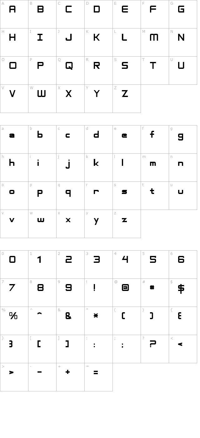 adventure-subtitles-normal character map