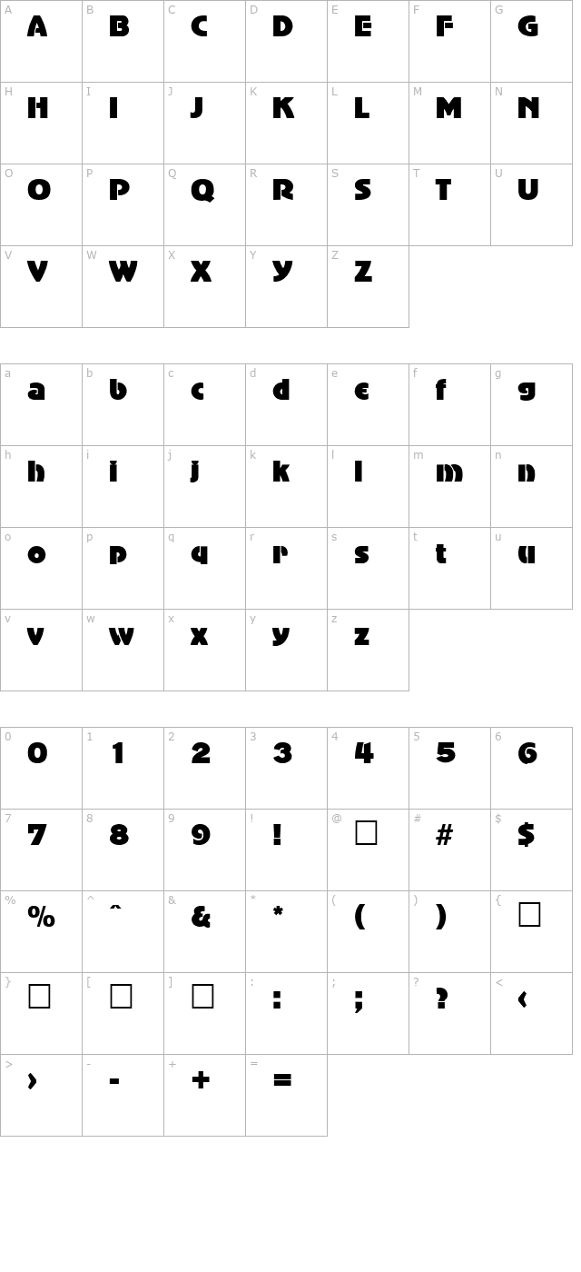 adventurer-black-sf character map