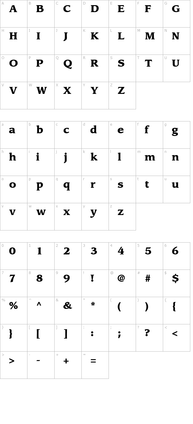 AdvisorBlackSSK character map