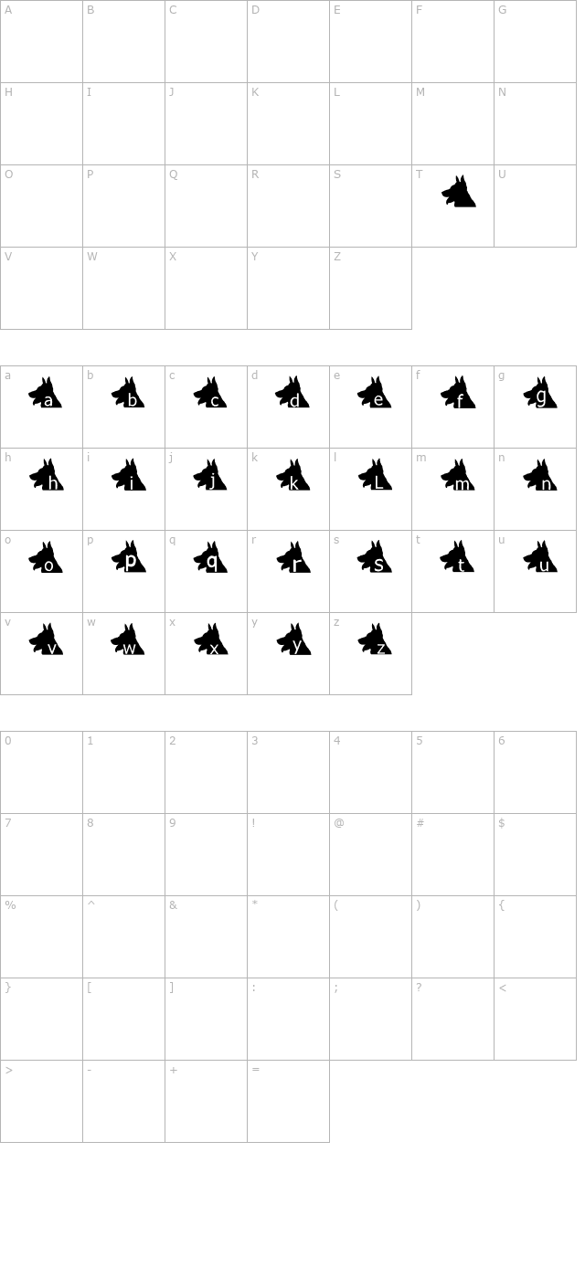 AEZ puppy dog character map