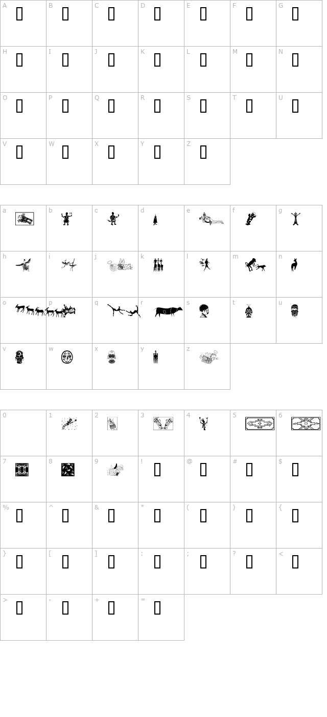 africa character map