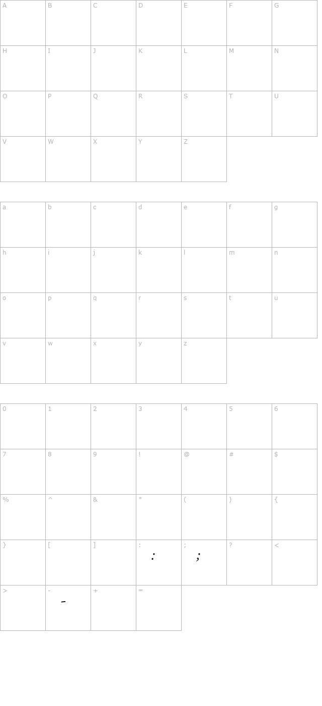 AGaramondExp-Italic character map