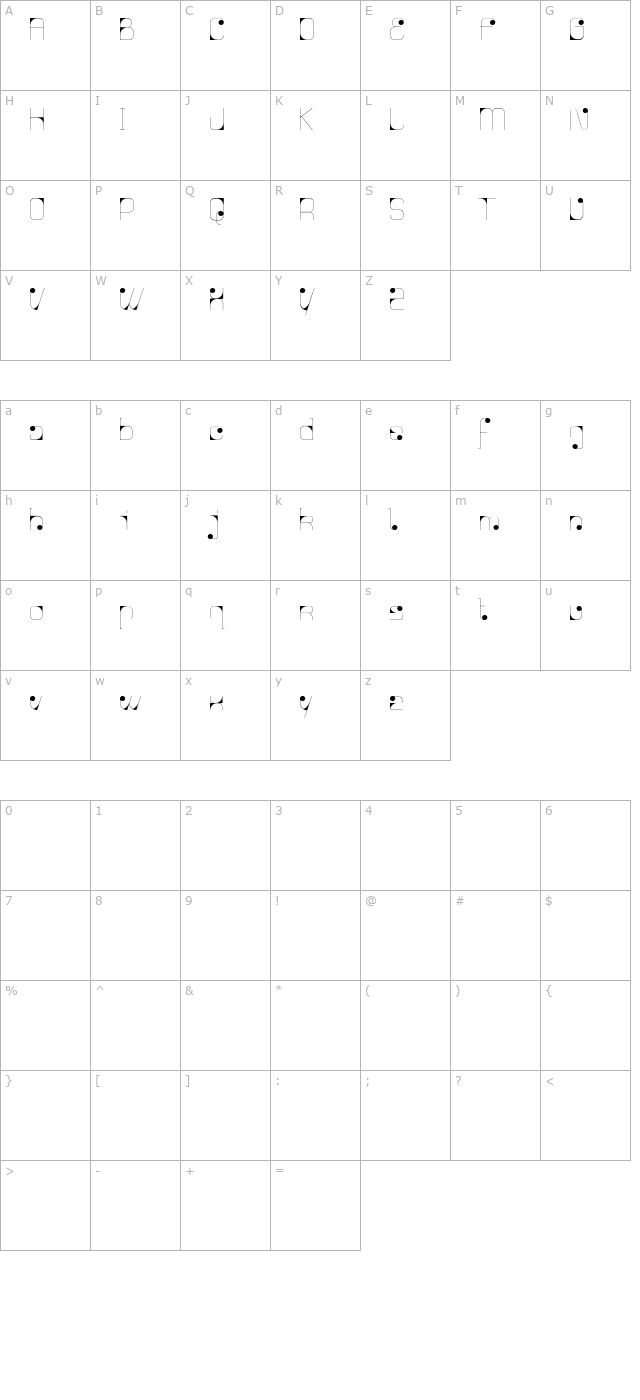 agnes-serif character map