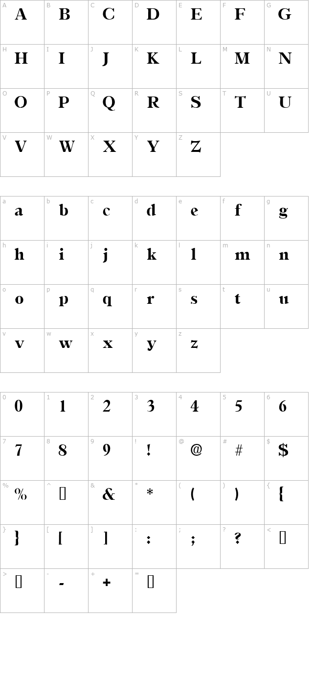 AgonicSSK character map