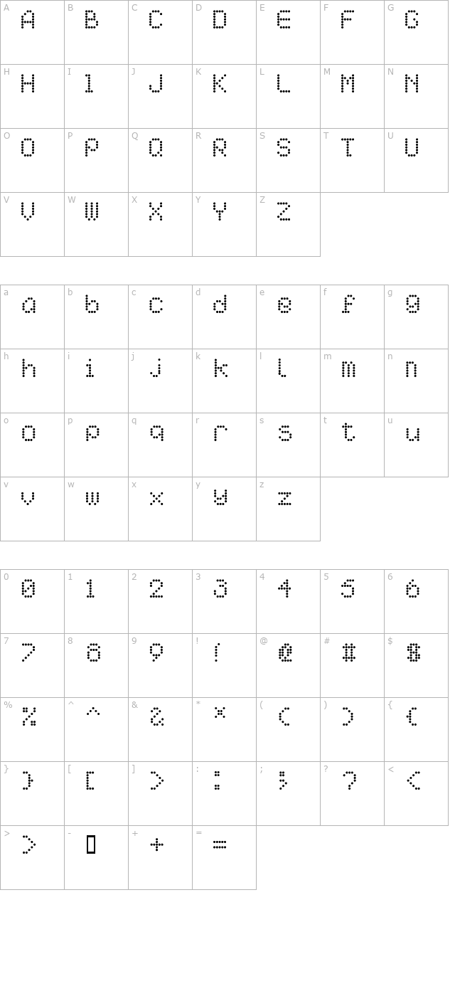 ai-pointe character map