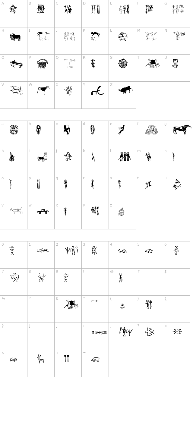 aibeforethealphabeti character map