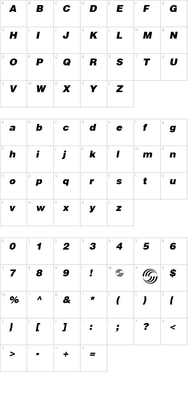 airbus-special character map