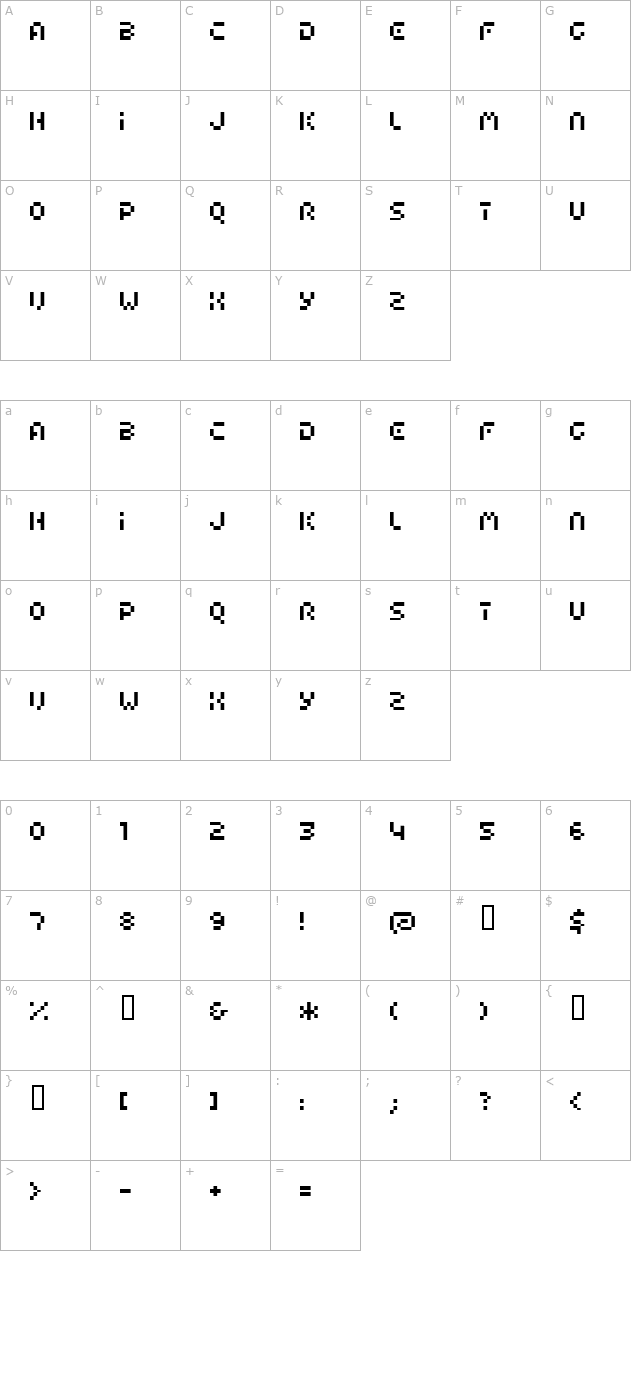 airport-cyr character map