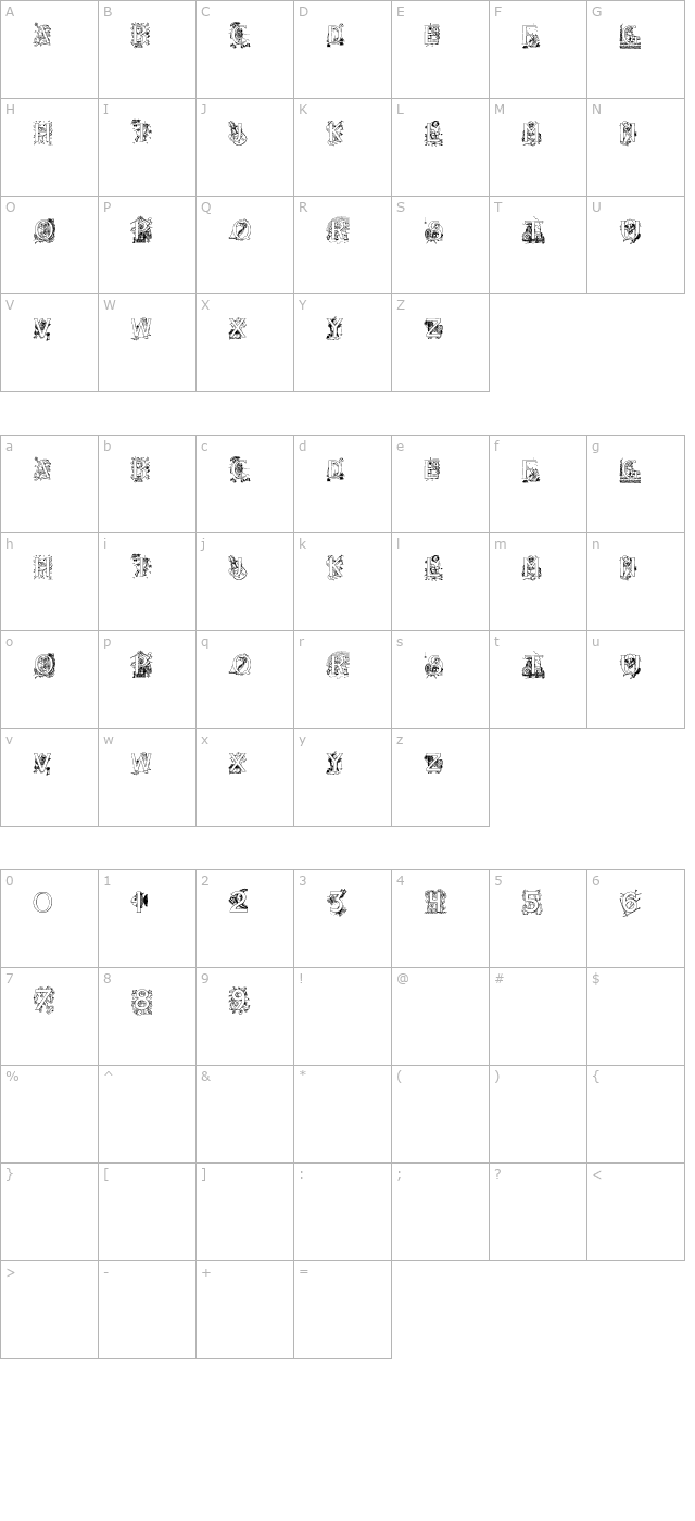 AisForAlligator character map